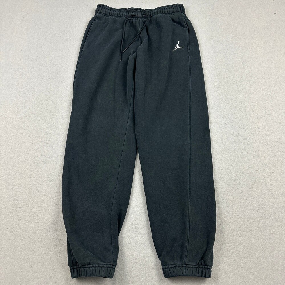 Jordan Pants Men Small Black Solid Jogger Sweatpants Jumpman Basketball S